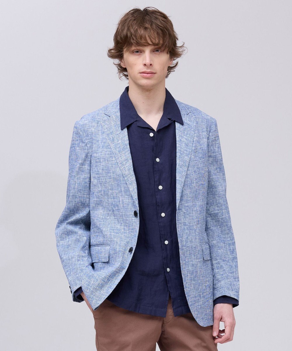 J.PRESS MEN 新色【MECHANICAL】【超軽量 / 清涼感 / 洗える】 ハイパワーストレッチ リネンルックジャケット_26年モデル 