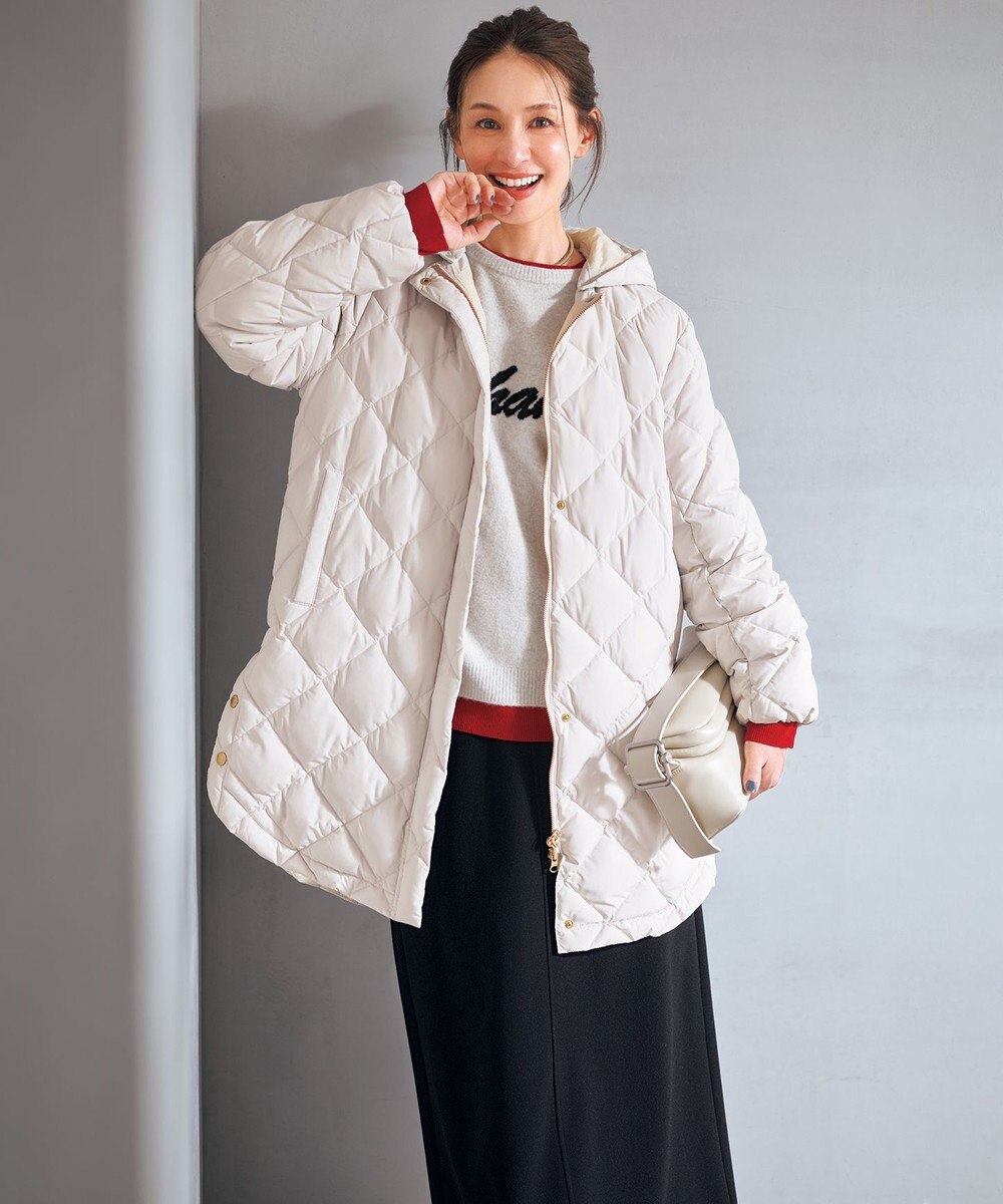 UNFILO L ブラッシュドジャージー Iラインスカート 