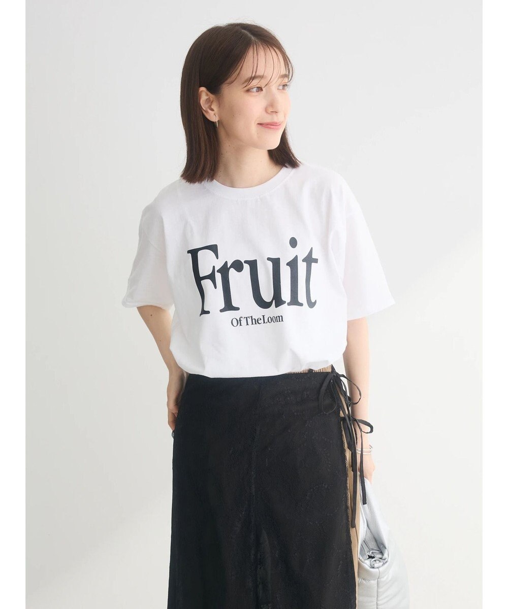 Green Parks ■　ＦＲＵＩＴ　ＯＦ　ＴＨＥ　ＬＯＯＭ　ロゴｐｔＴＥＥ Off White