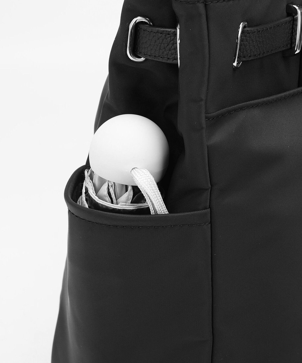 style code 【高密度ナイロン×レザー】ナイロンロングハンドルトートバッグ　軽量　大容量 