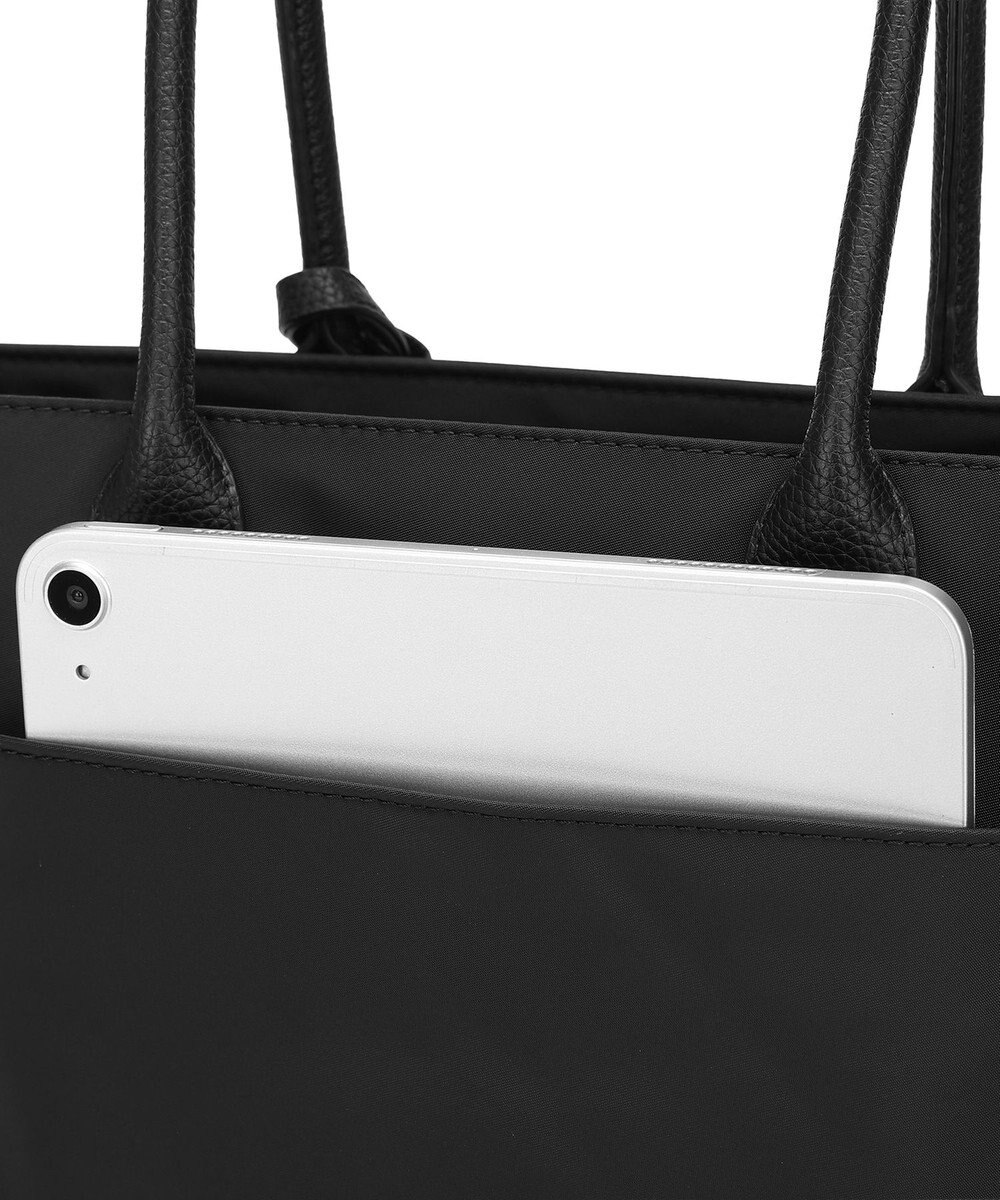 style code 【高密度ナイロン×レザー】ナイロンロングハンドルトートバッグ　軽量　大容量 