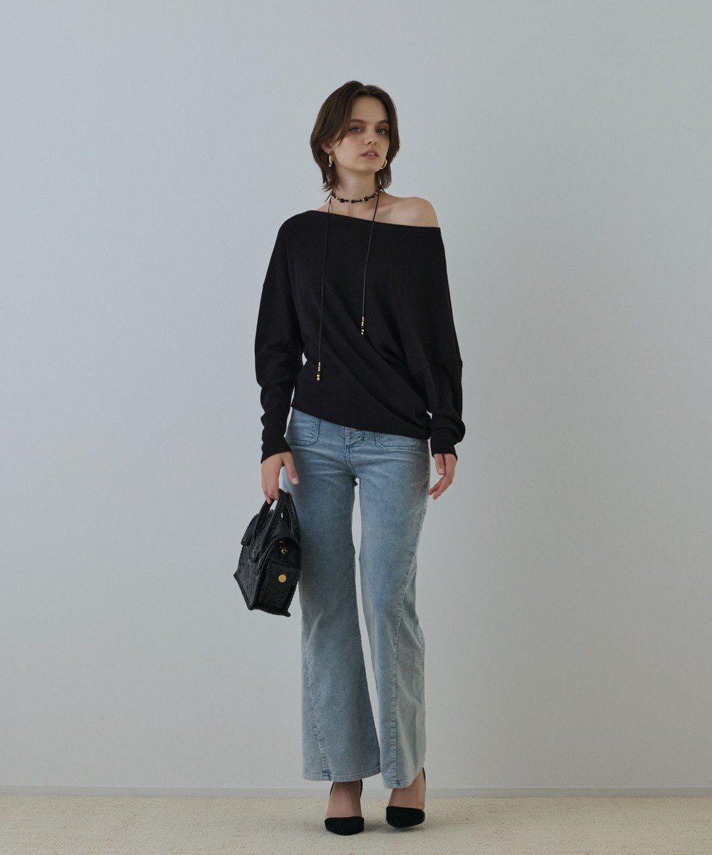 GRACE CONTINENTAL コーデュロイフレアパンツ 