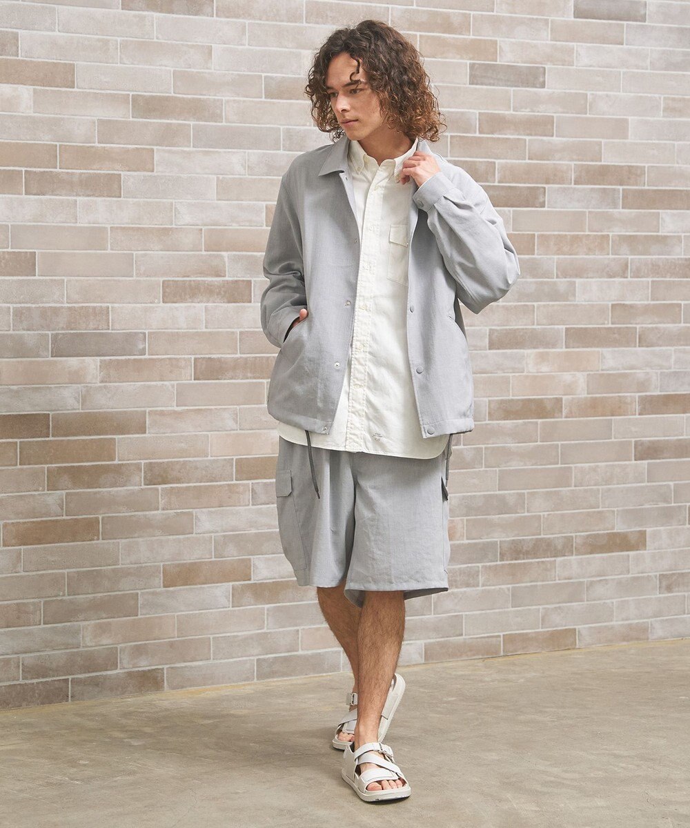 J.PRESS YORK STREET 【UNISEX】リネンライク コーチジャケット 