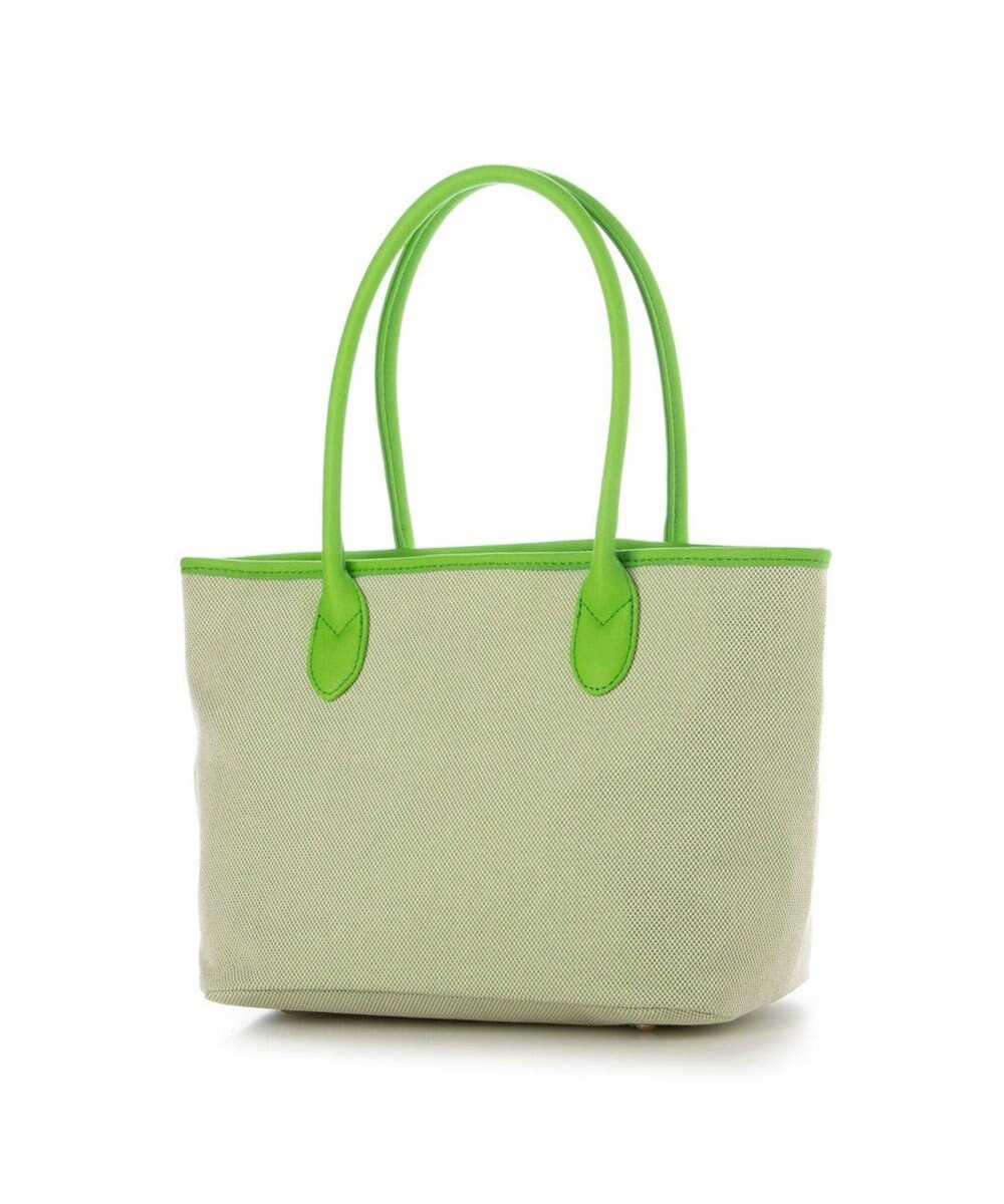 UNBILLION ペルケ perche / キャンバス・蛍光シープレザートートバッグ 