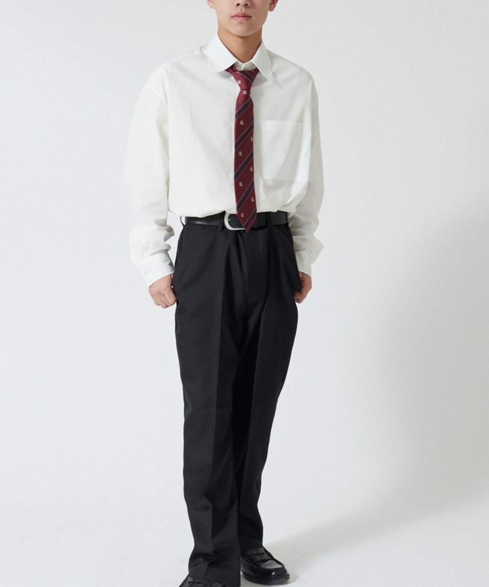 WEGO 【SCHOOLITEM】メンズエンブレム柄スクールネクタイ 