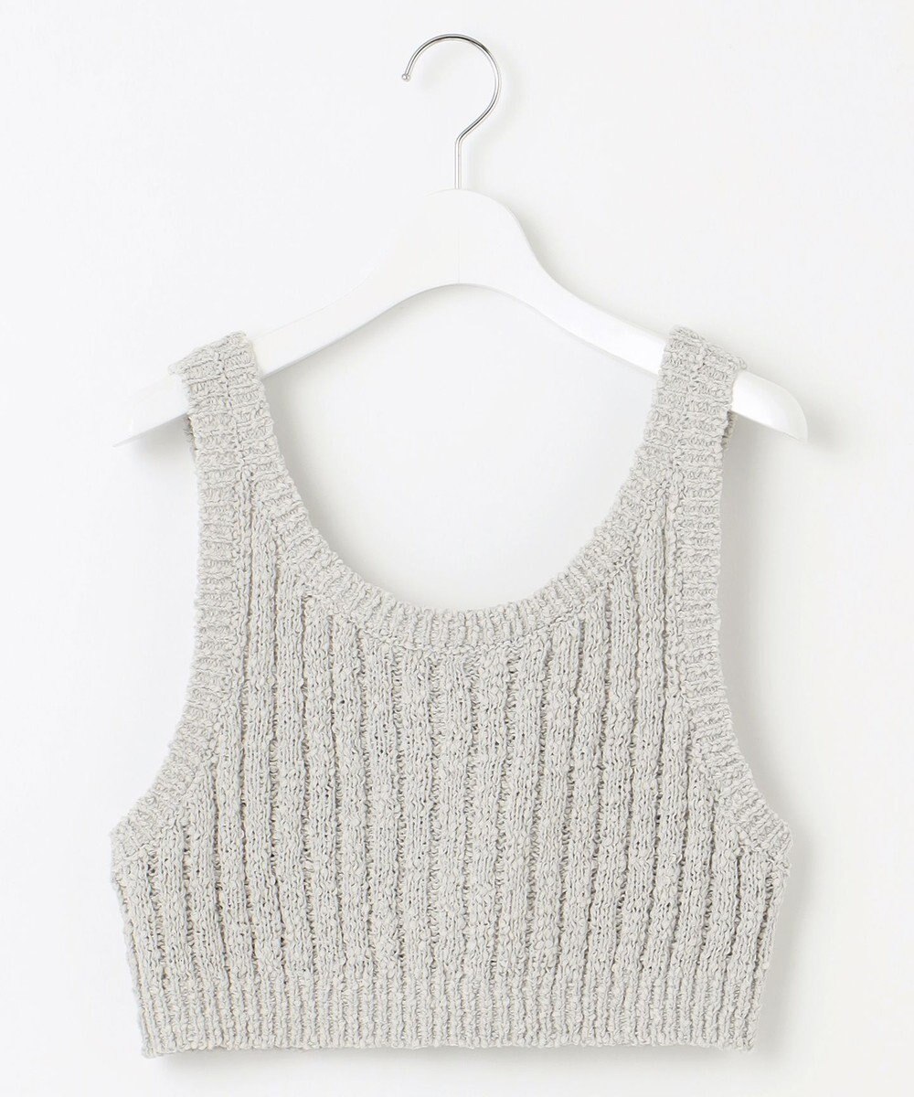 23区 【SLOW/一部店舗限定】リボンヤーン ニット ビスチェ 