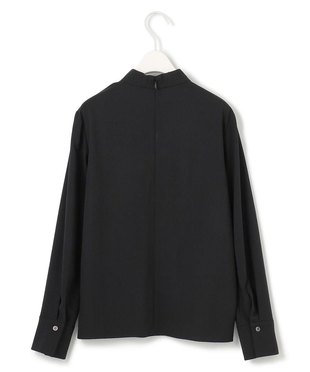 ICB 【洗える】ストレッチジョーゼット ハイネックブラウス 