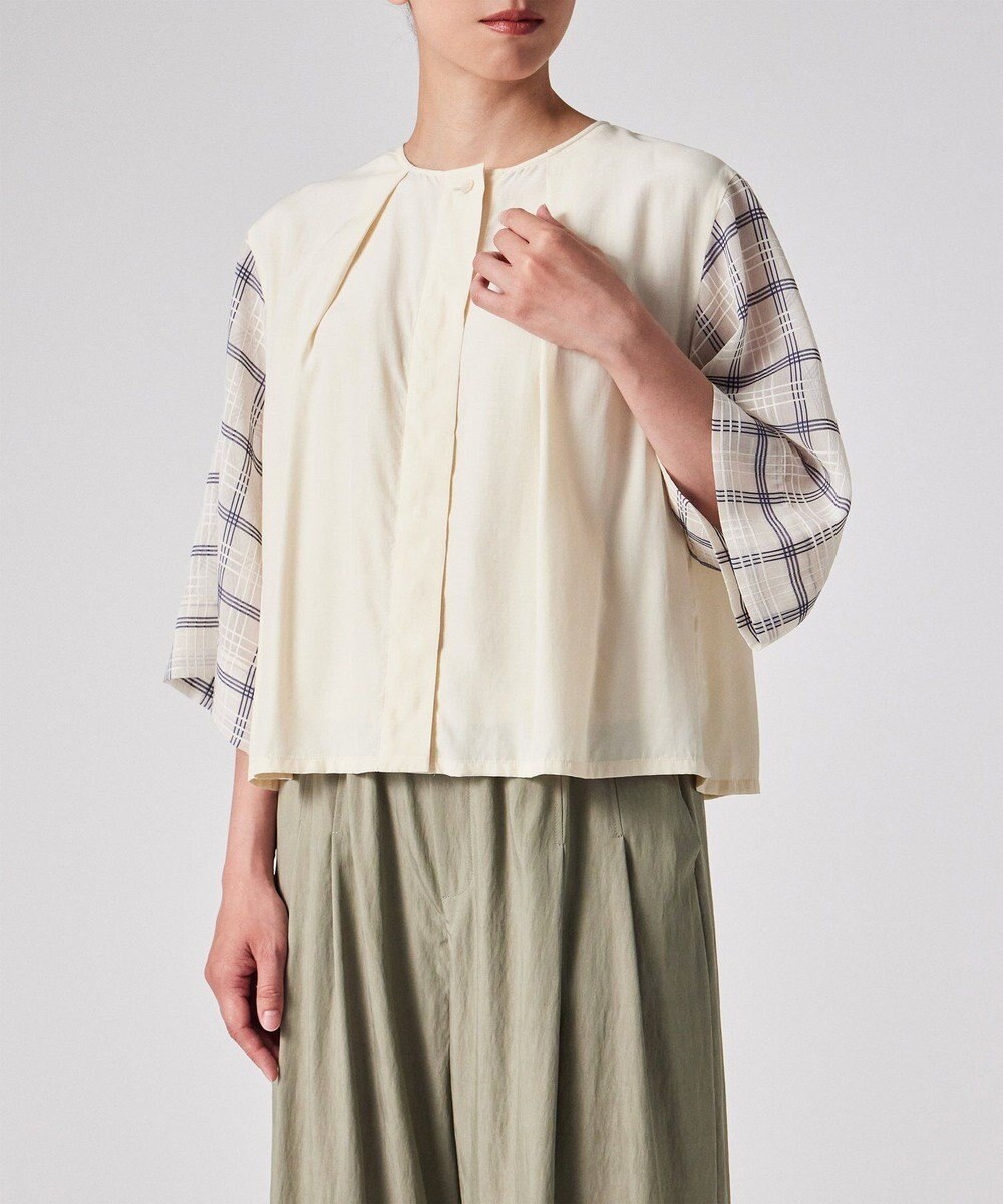 Paul Smith シアー チェック ブラウス 