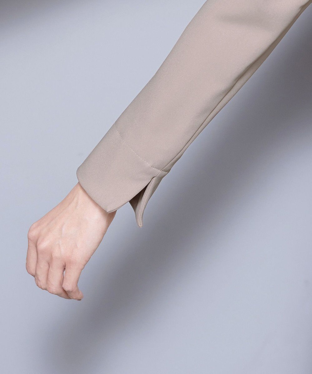 Tiaclasse 【ダブルストレッチ・洗える】カラーレスロングジャケット 