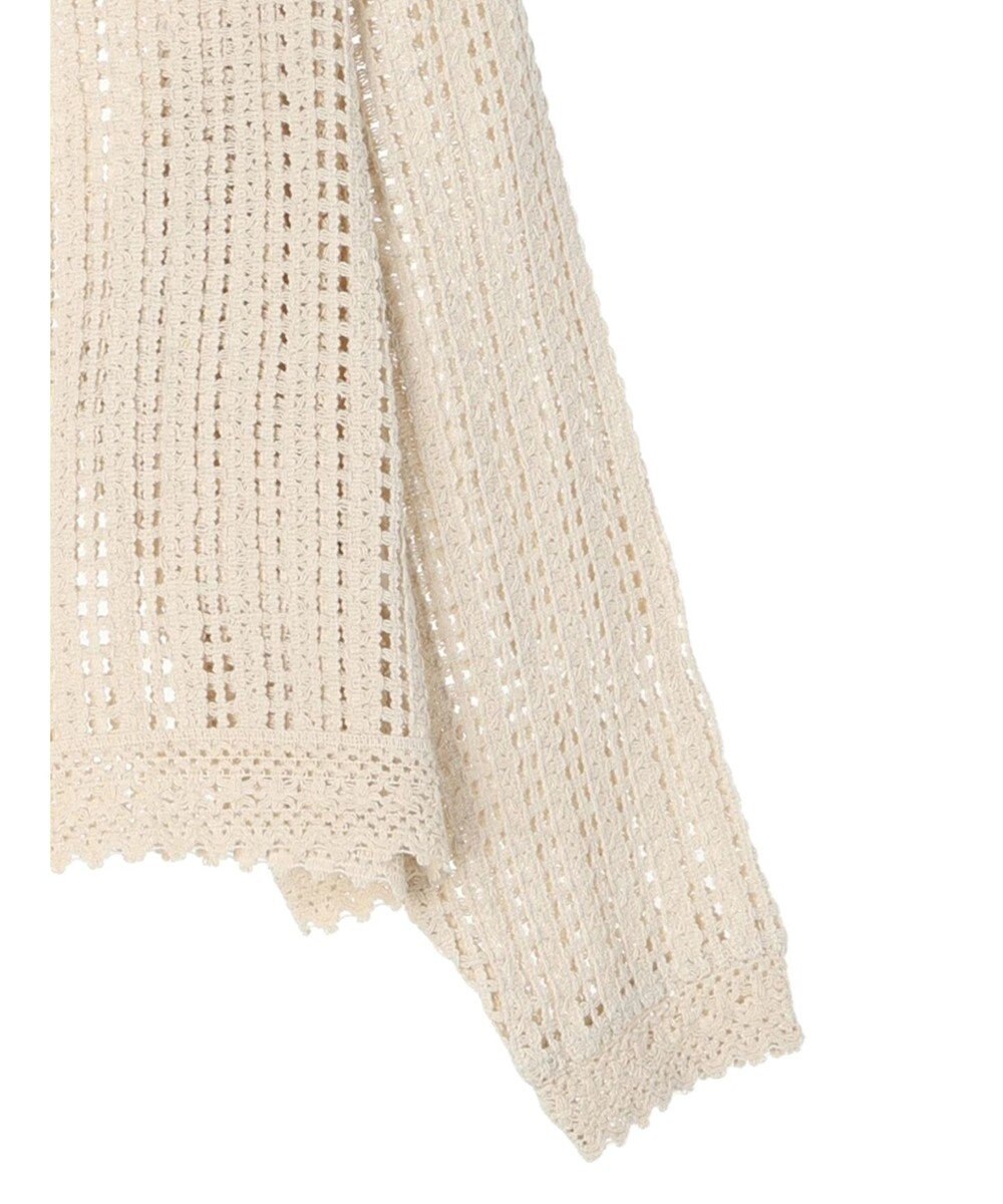 Green Parks インド綿　レース編みカーディガン 