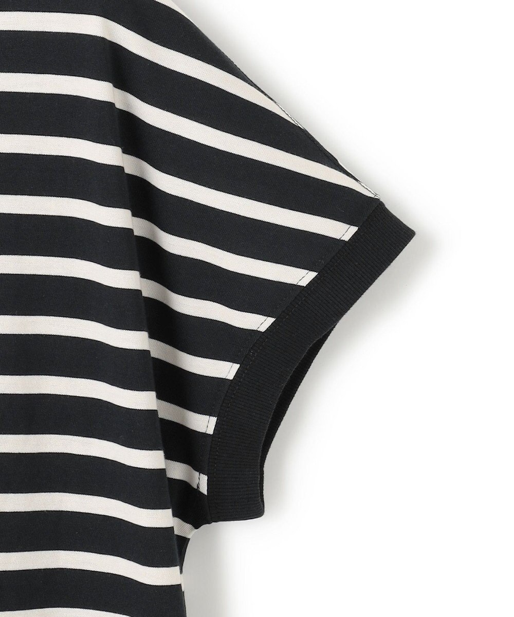 J.PRESS YORK STREET 【WOMEN】ボーダーキャップスリーブ Tシャツ 