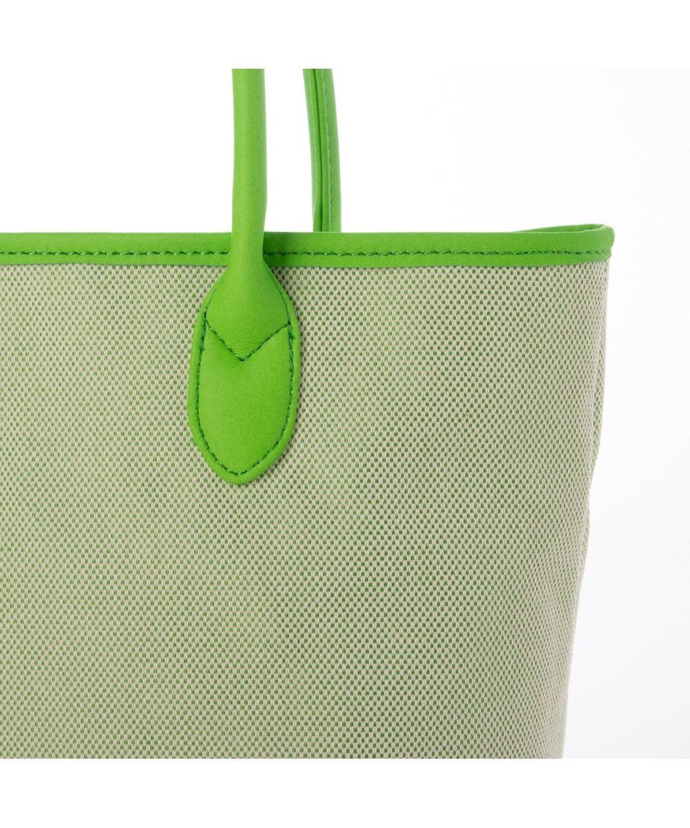 UNBILLION ペルケ perche / キャンバス・蛍光シープレザートートバッグ 