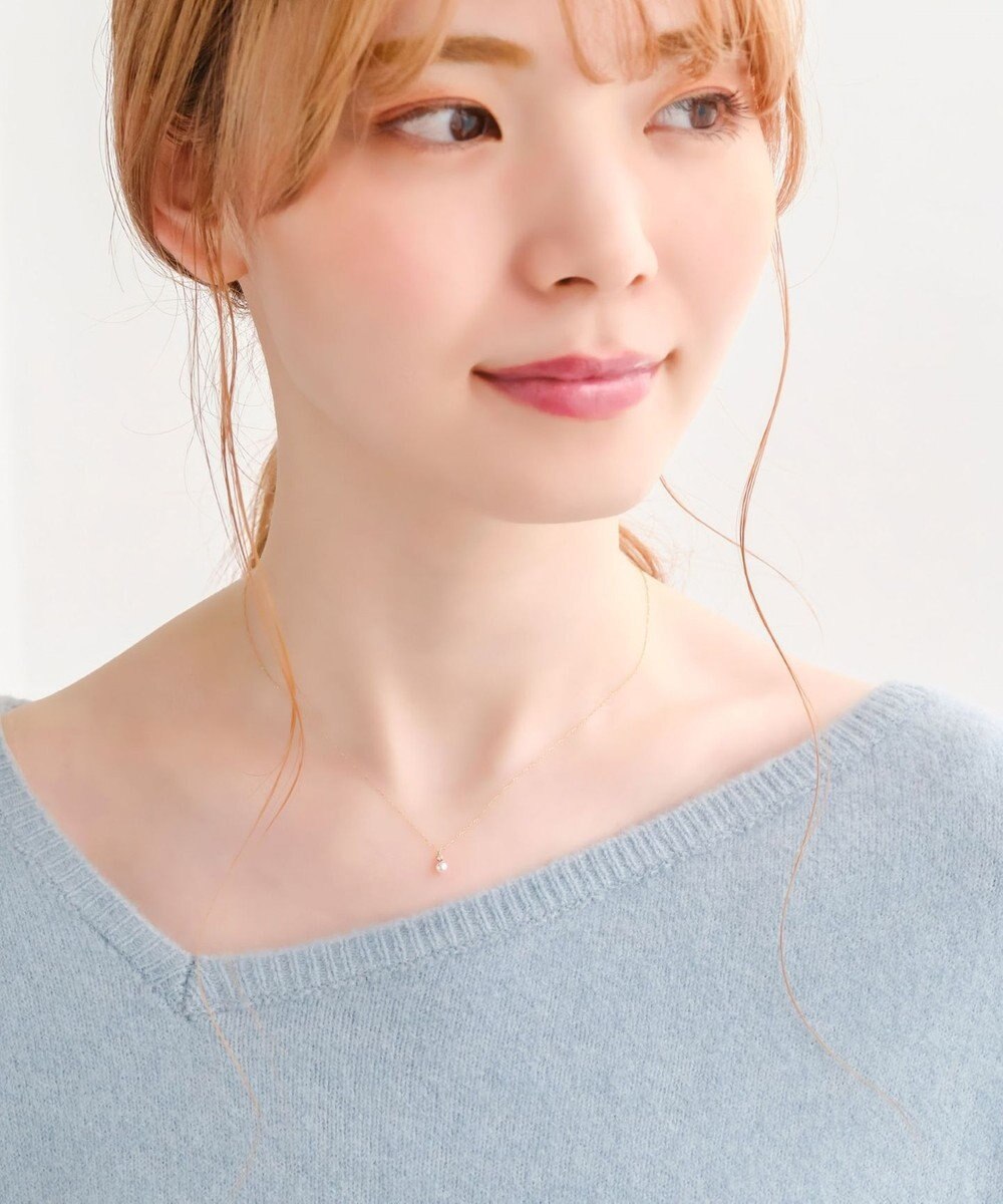 Phoebe 【K10】ジュエルラックネックレス　パール/6月誕生石/天然石/全長:40cm 