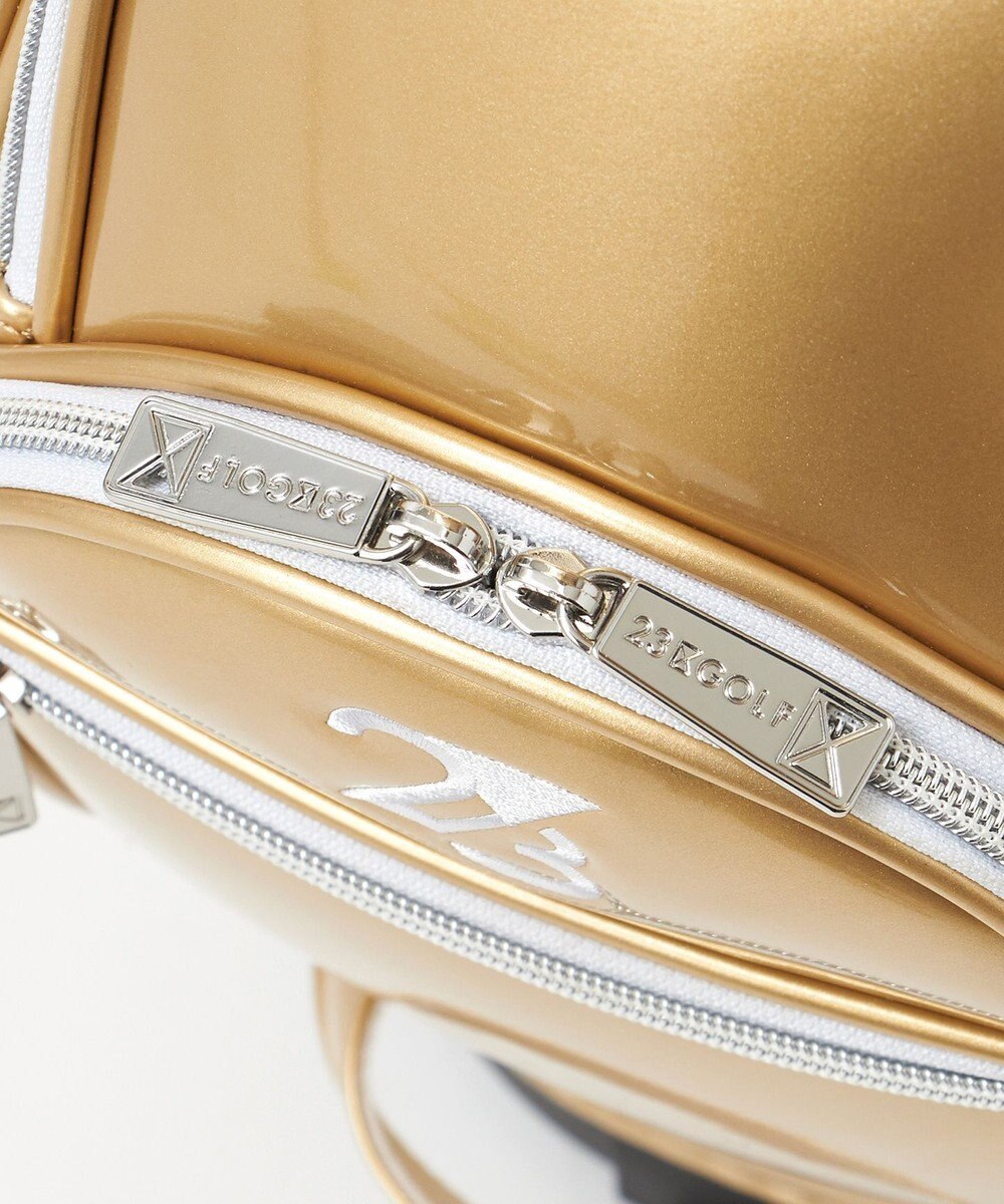 23区GOLF 【UNISEX】エレガントエナメルキャディバッグ　キャスター付きで移動もラクチン 