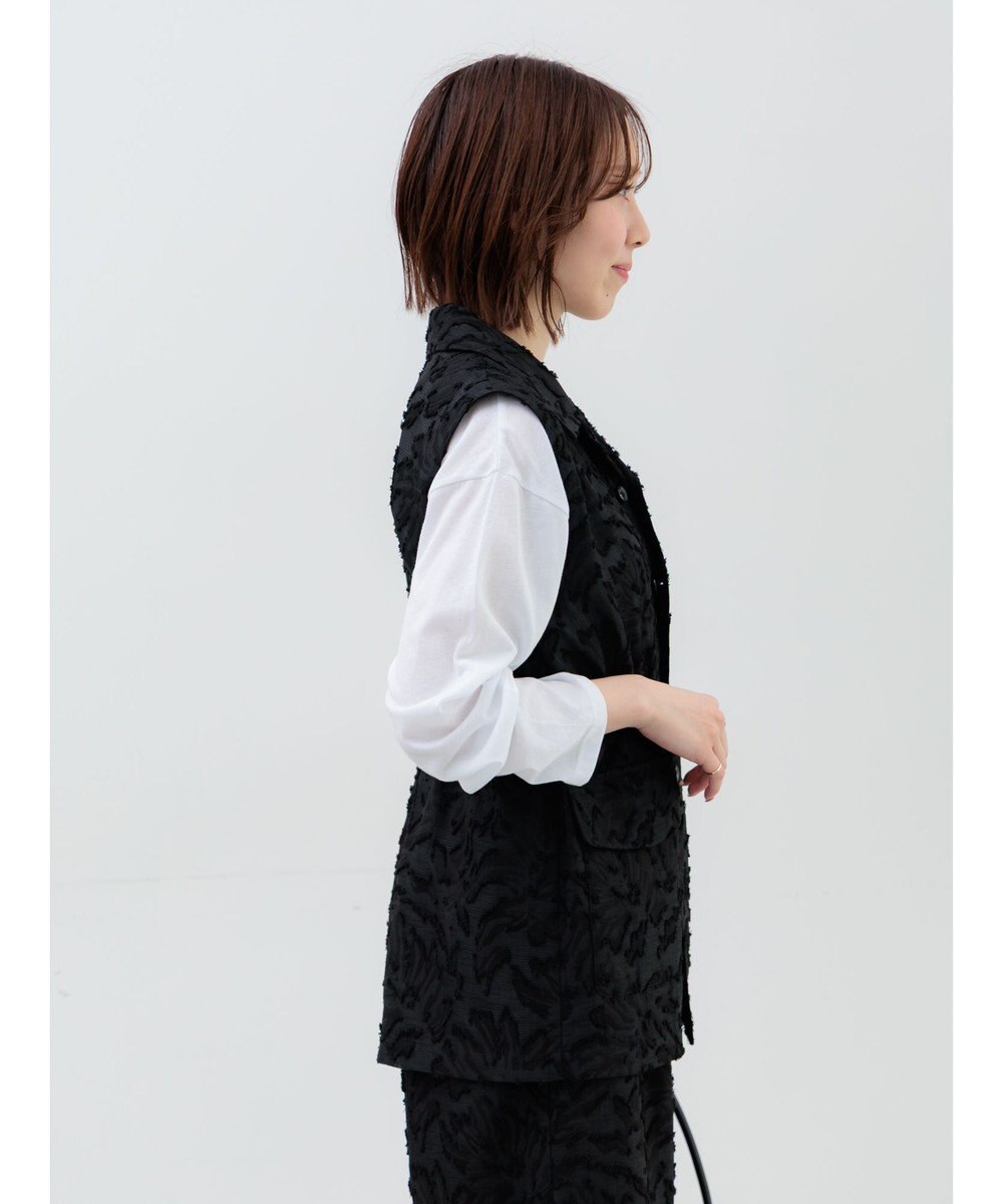 Te chichi カットジャガードジレ 