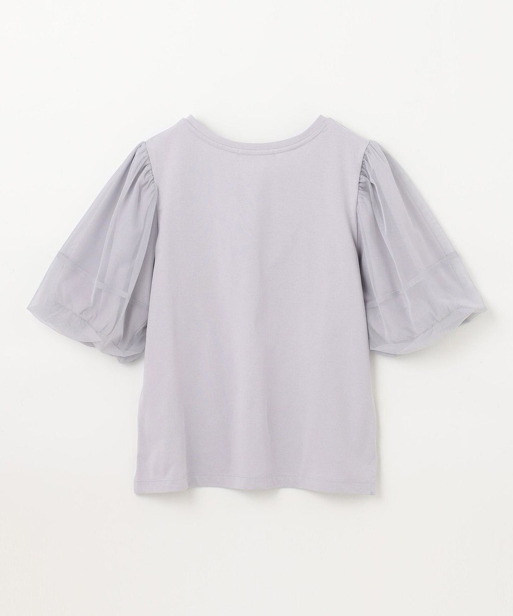 ANY チュールコンビパフスリーブプルオーバー 