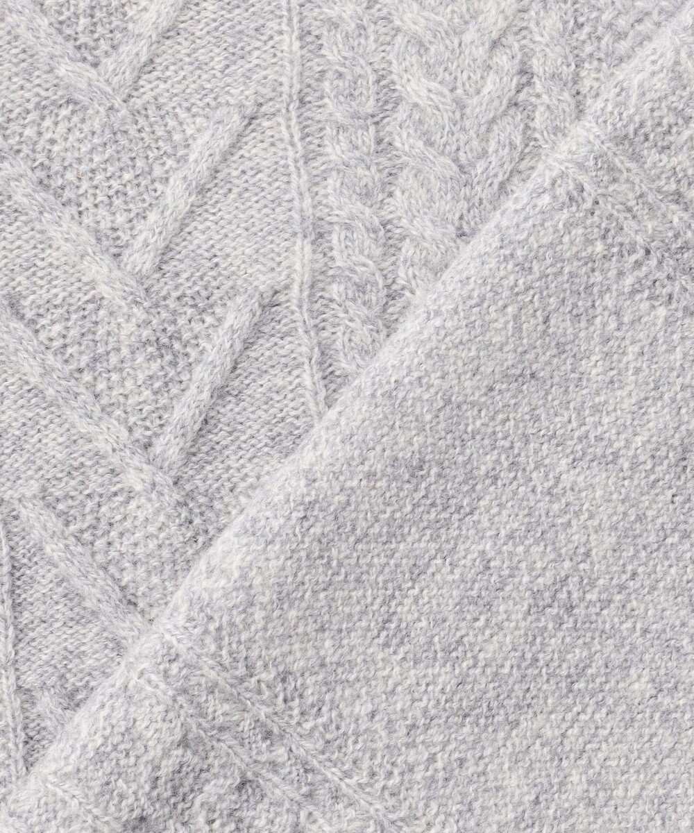 J.PRESS MEN ウール×カシミヤの上質素材【Cash Lamb's Wool】ケーブルクルーネック ニット_25年モデル 