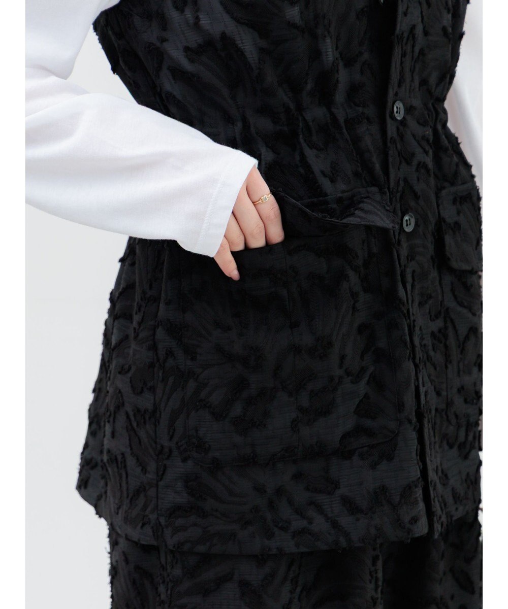 Te chichi カットジャガードジレ 