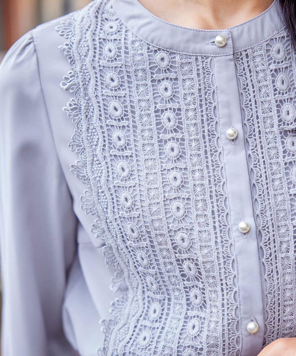 Tiaclasse 【新色追加・洗える】レースブラウス 