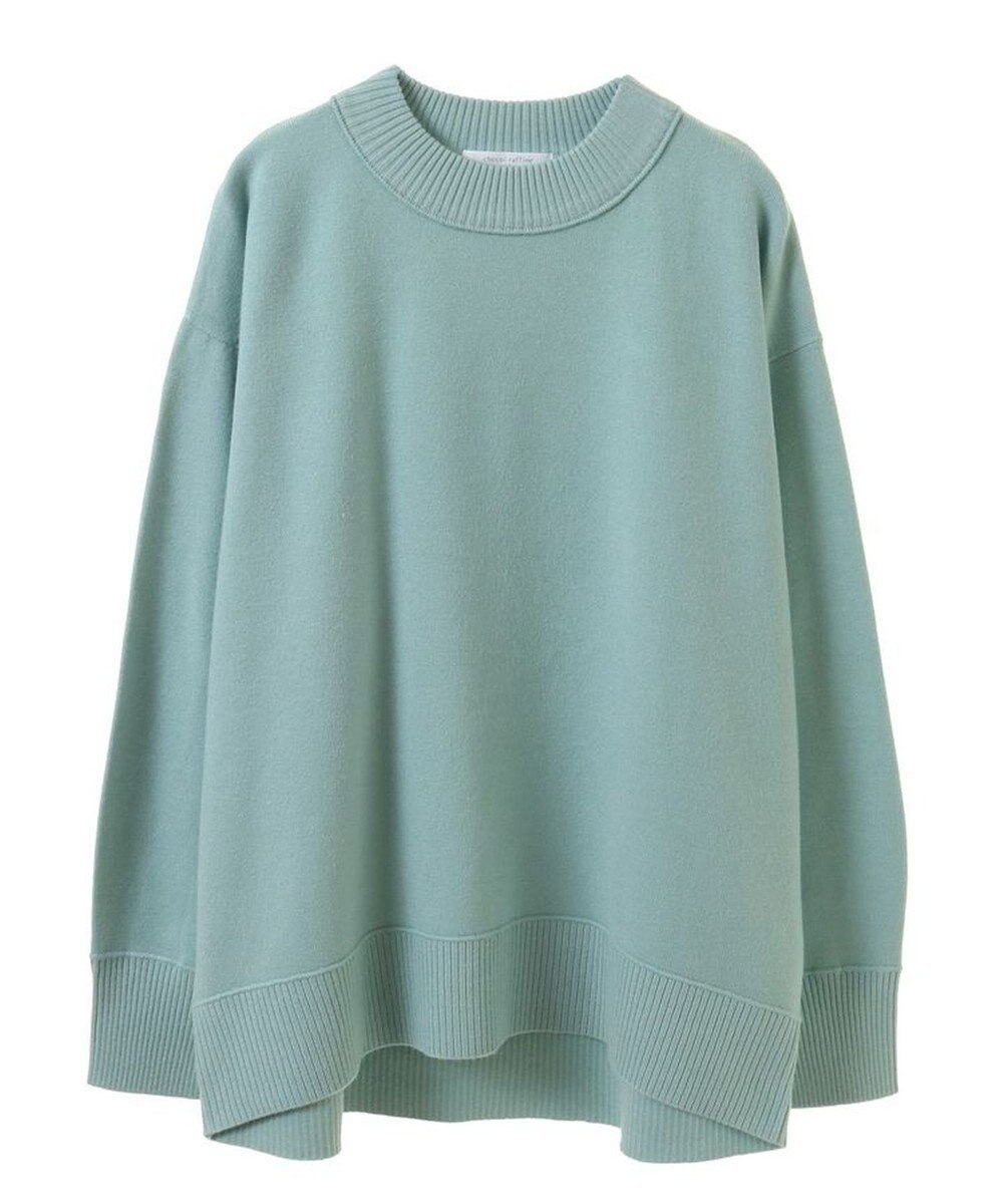 Green Parks もちやわモックネックニットプルオーバー 