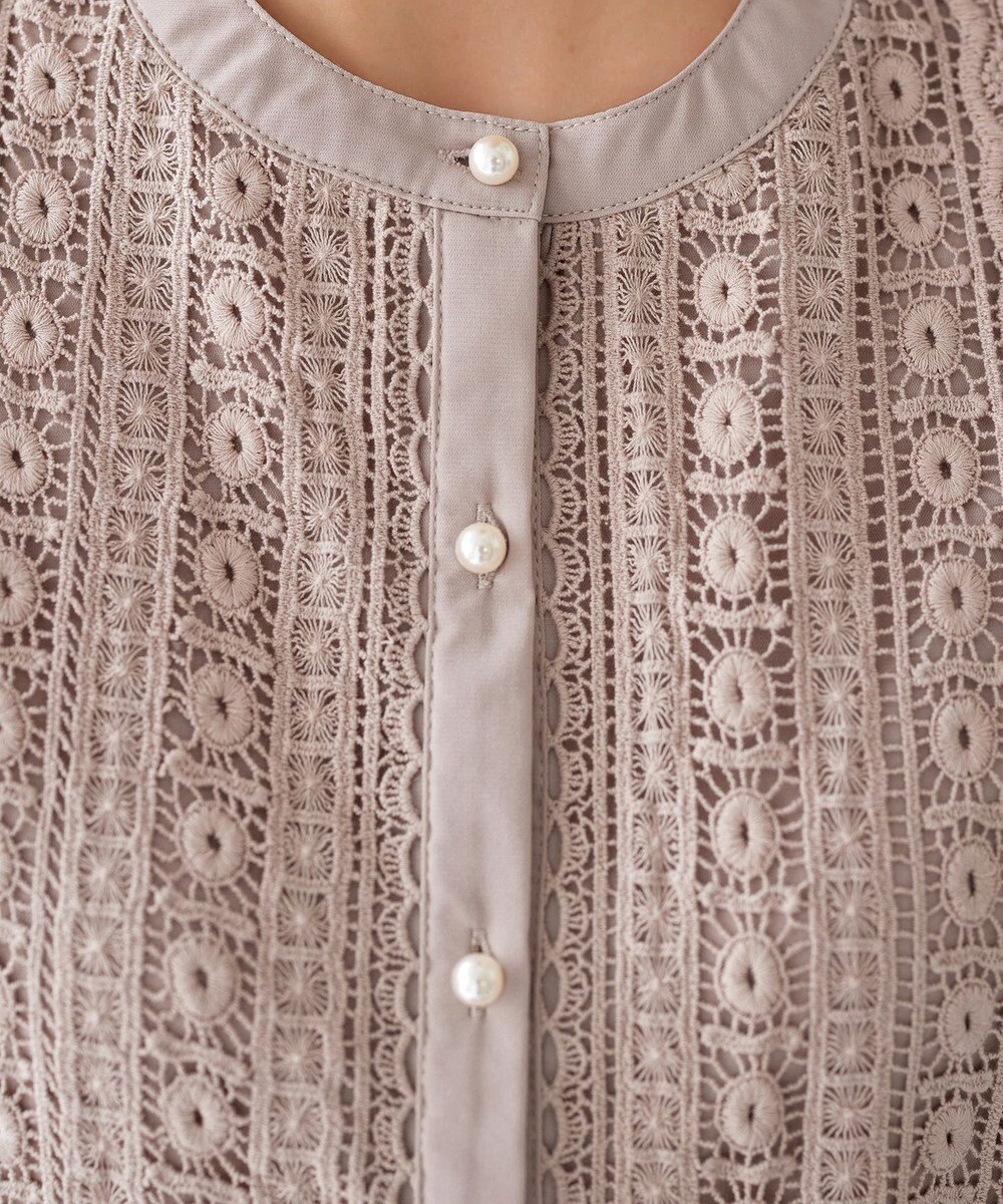 Tiaclasse 【新色追加・洗える】レースブラウス 