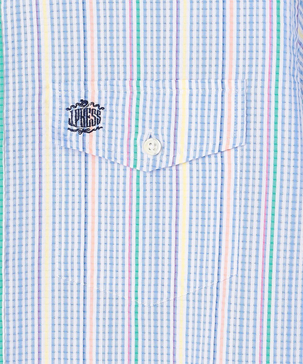 J.PRESS MEN 【Aero Weave】クールマックスサッカー ストライプ シャツ / B.D. 