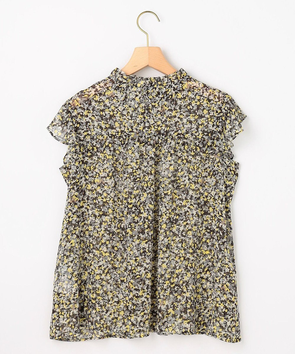 組曲 【先行予約】インプレッションフラワープリント フリルブラウス 