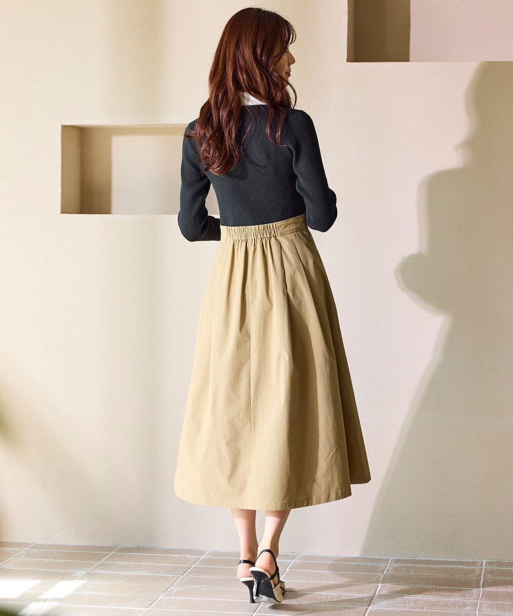 Feroux 襟付きドッキング ワンピース 