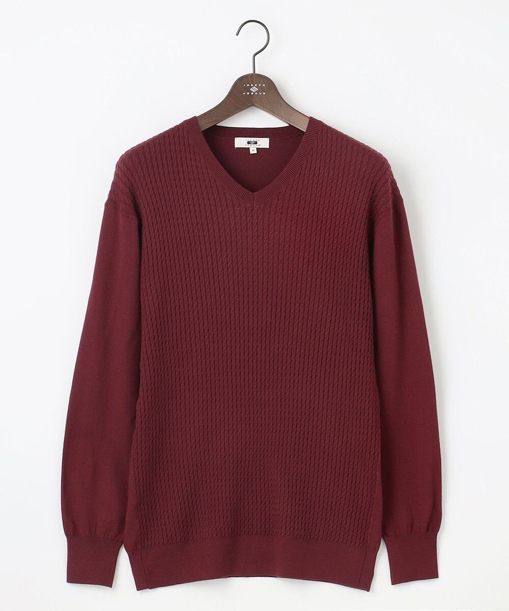 JOSEPH ABBOUD 【キングサイズ・チクチクしない/イージーケア/3シーズン対応】 コンフォート Ｖネック セーター 