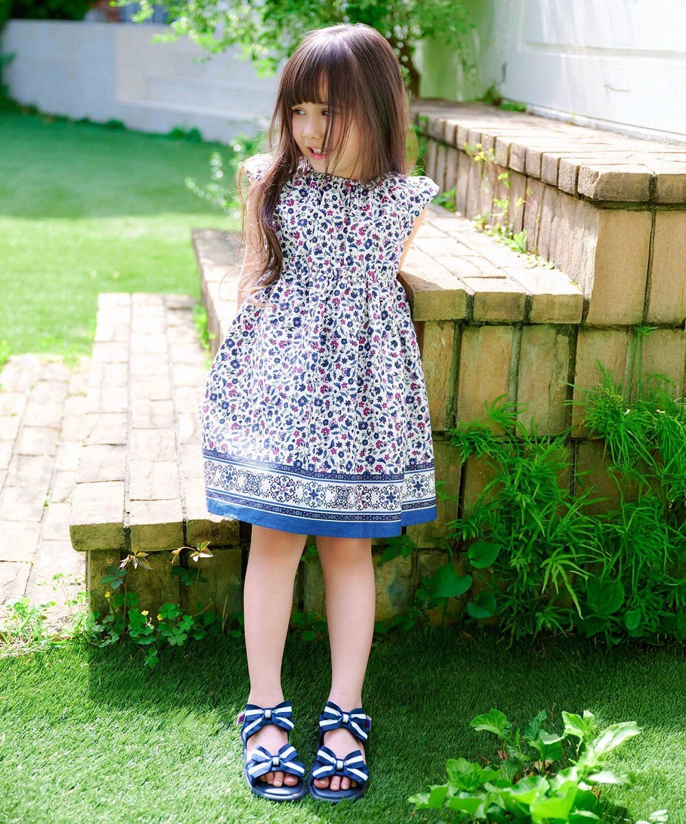 ANY KIDS 総柄 サマーワンピース 