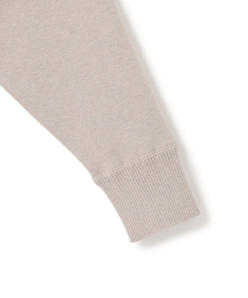 BEIGE， 【洗える】TAFT / コットンカシミヤスウェットニットトップス 