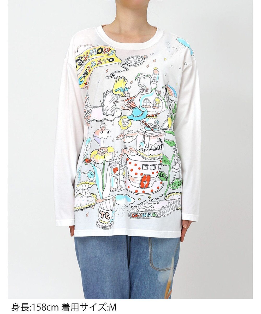 tsumori chisato SLEEP ツモリチサト トップス 綿100%(本体) 天竺素材 長袖 ルームウエア レディース UTX557 /ワコール 