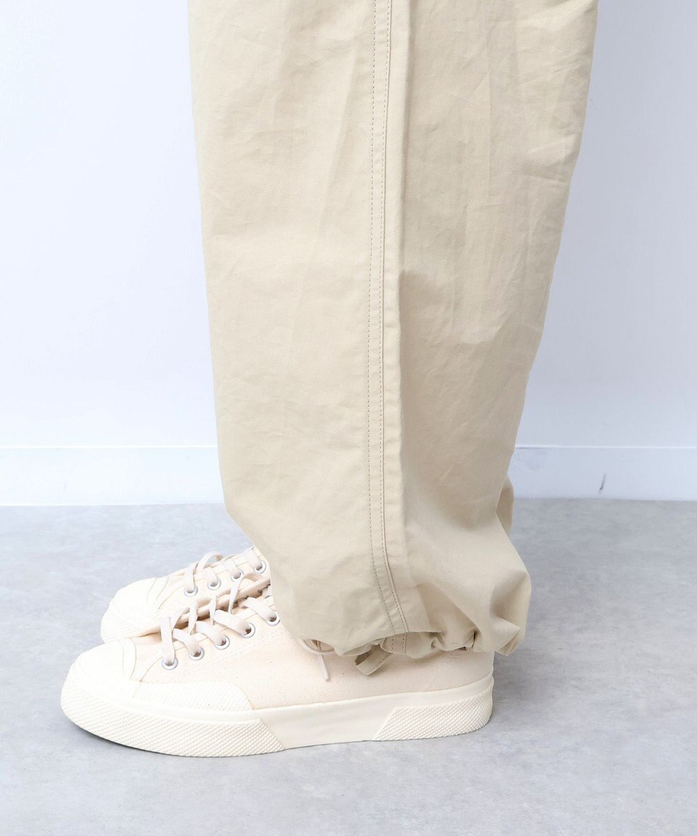 WHITE MAILS 【ユニセックス/軽量】COTTON PAPER  POPLIN DRAWSTRING ミリタリーパンツ 
