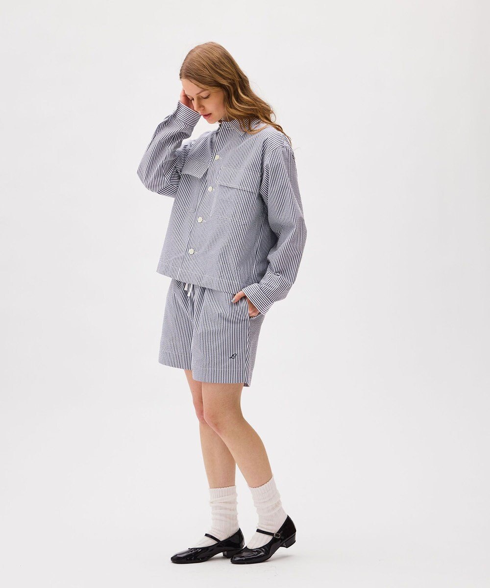 LENO LONDON STRIPE EASY SHORTS / ロンドンストライプイージーショートパンツ 