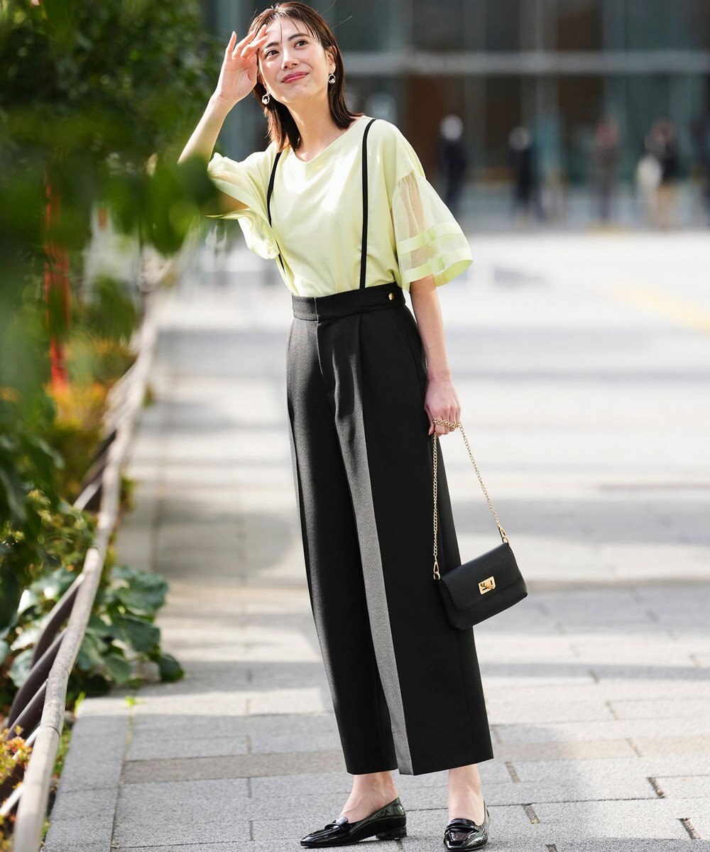 ANY SIS S 【2WAY】サスペンダー付き ワイドパンツ 