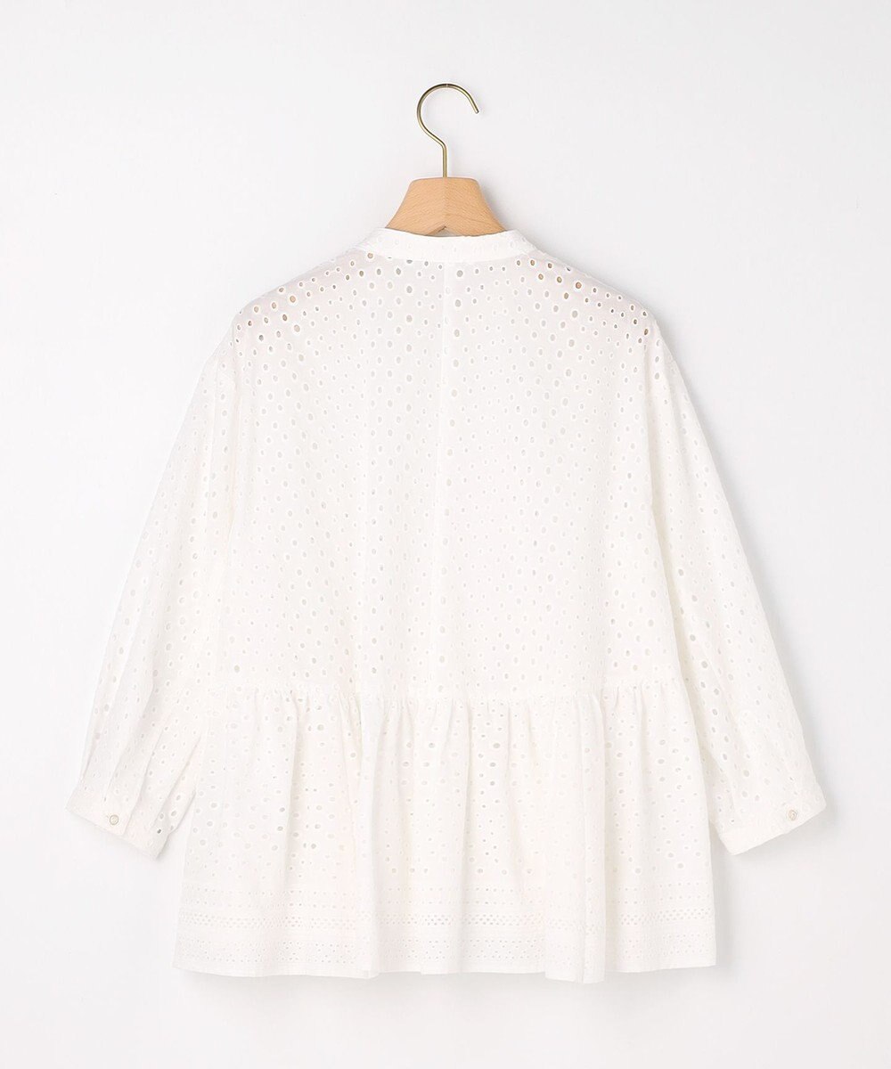 組曲 【先行予約】エンブロイダリーレーススタンドネック ブラウス 