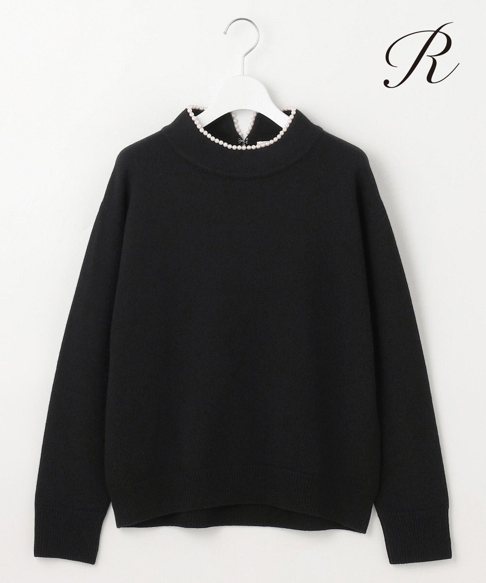 23区 L 【R(アール)】マイクロンメリノウール パールトリム ニット 