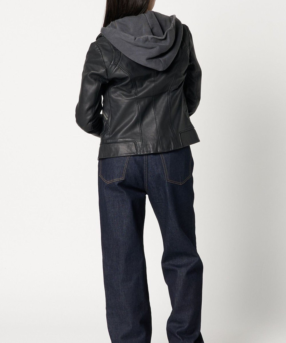 woadblue ＜DOMA＞HOODIE JACKET BLACK 