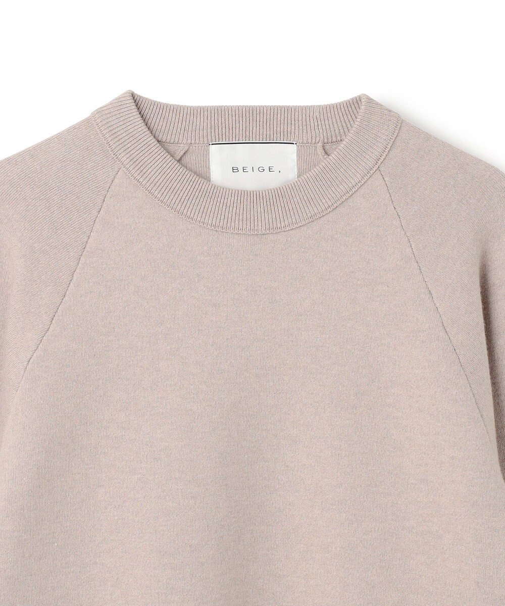 BEIGE， 【洗える】TAFT / コットンカシミヤスウェットニットトップス 