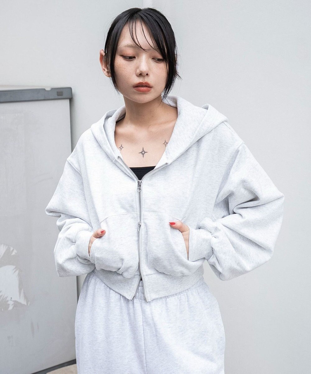 WEGO ショートZIPパーカー 