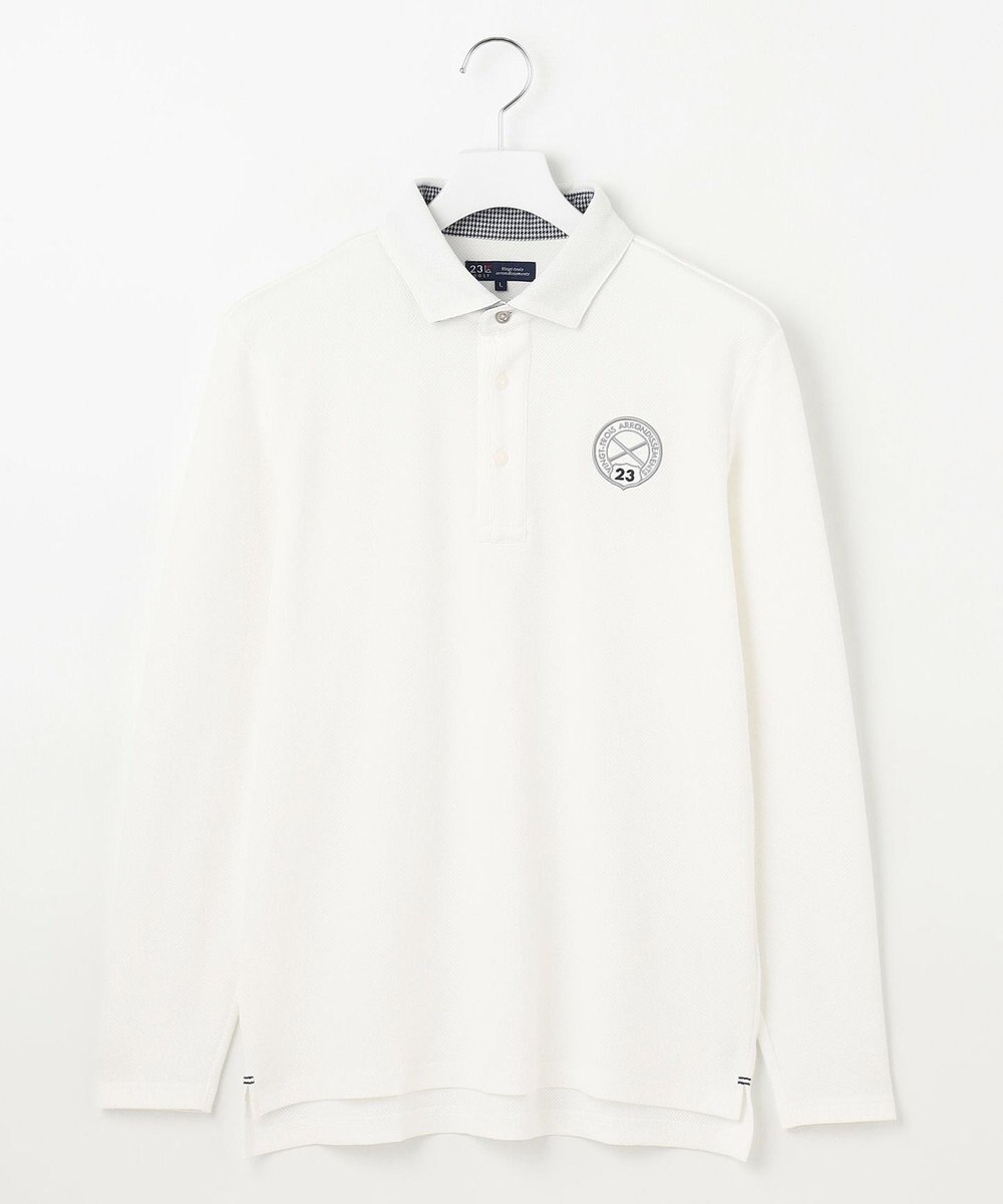 23区GOLF 【MEN】【UVカット】ハニカムカノコ長袖ポロシャツ 