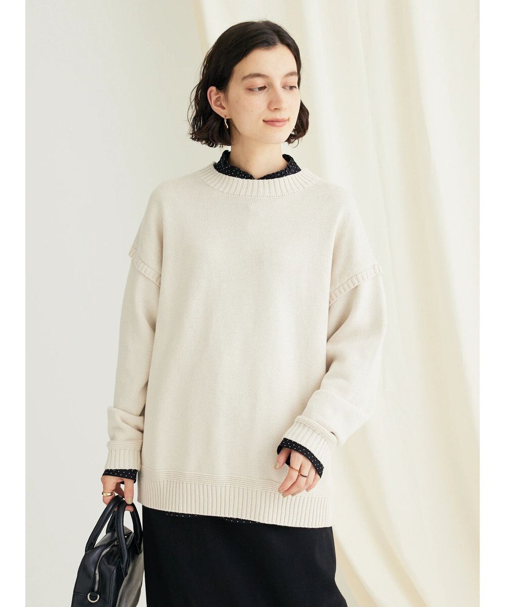 CRAFT STANDARD BOUTIQUE ピコフリルドットブラウス 