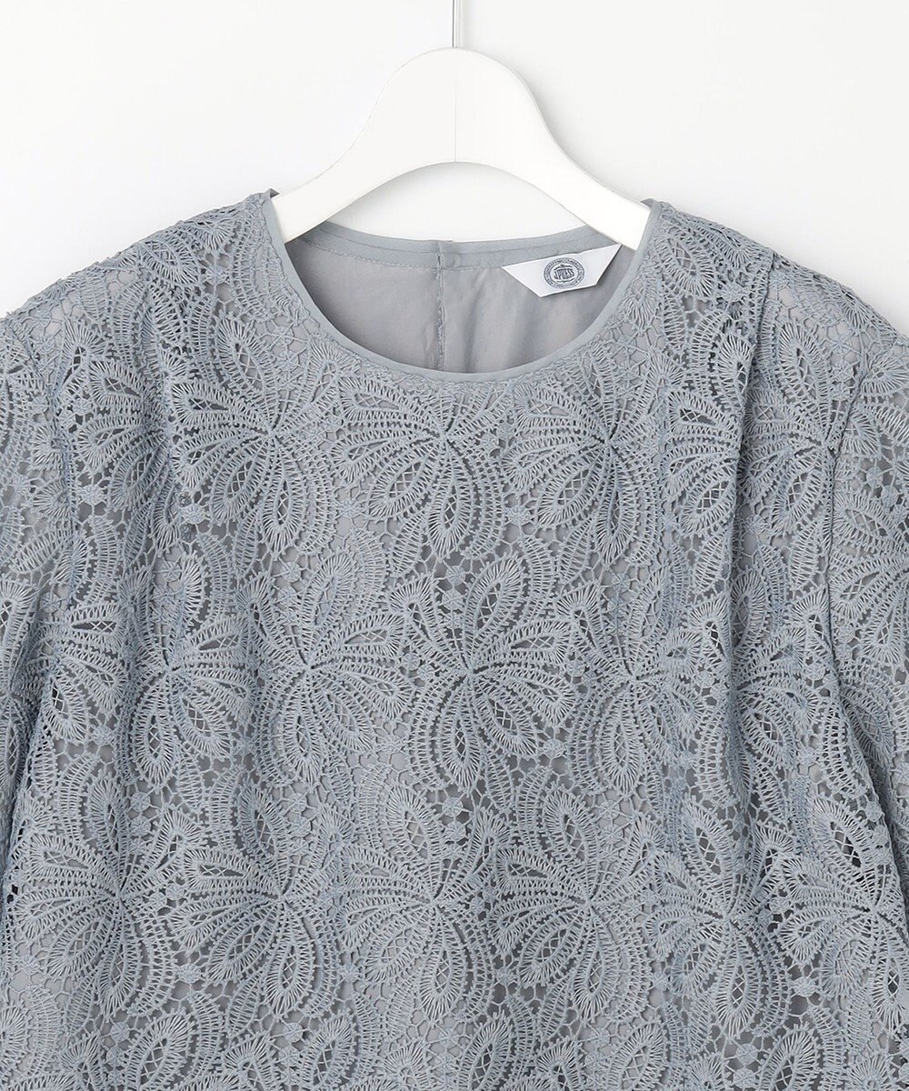 J.PRESS LADIES レースコンビジャージー カットソー 