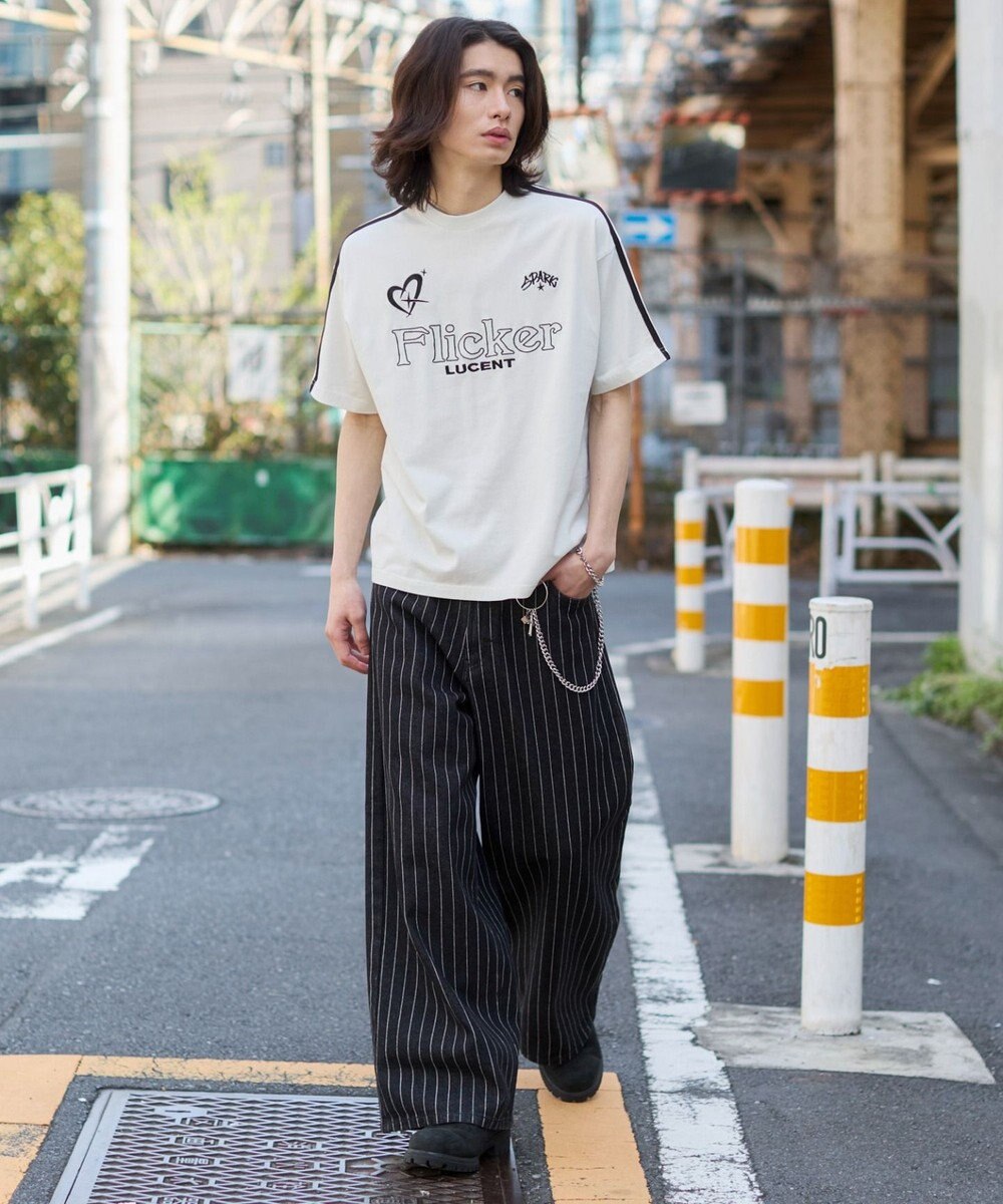 WEGO 【ユニセックス着用ITEM】スリーブラインロゴBIG　T（SS） 
