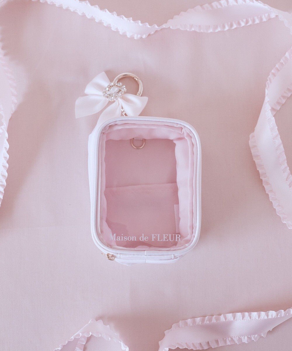 Maison de FLEUR EC限定ピンクマニアクリアポーチS 