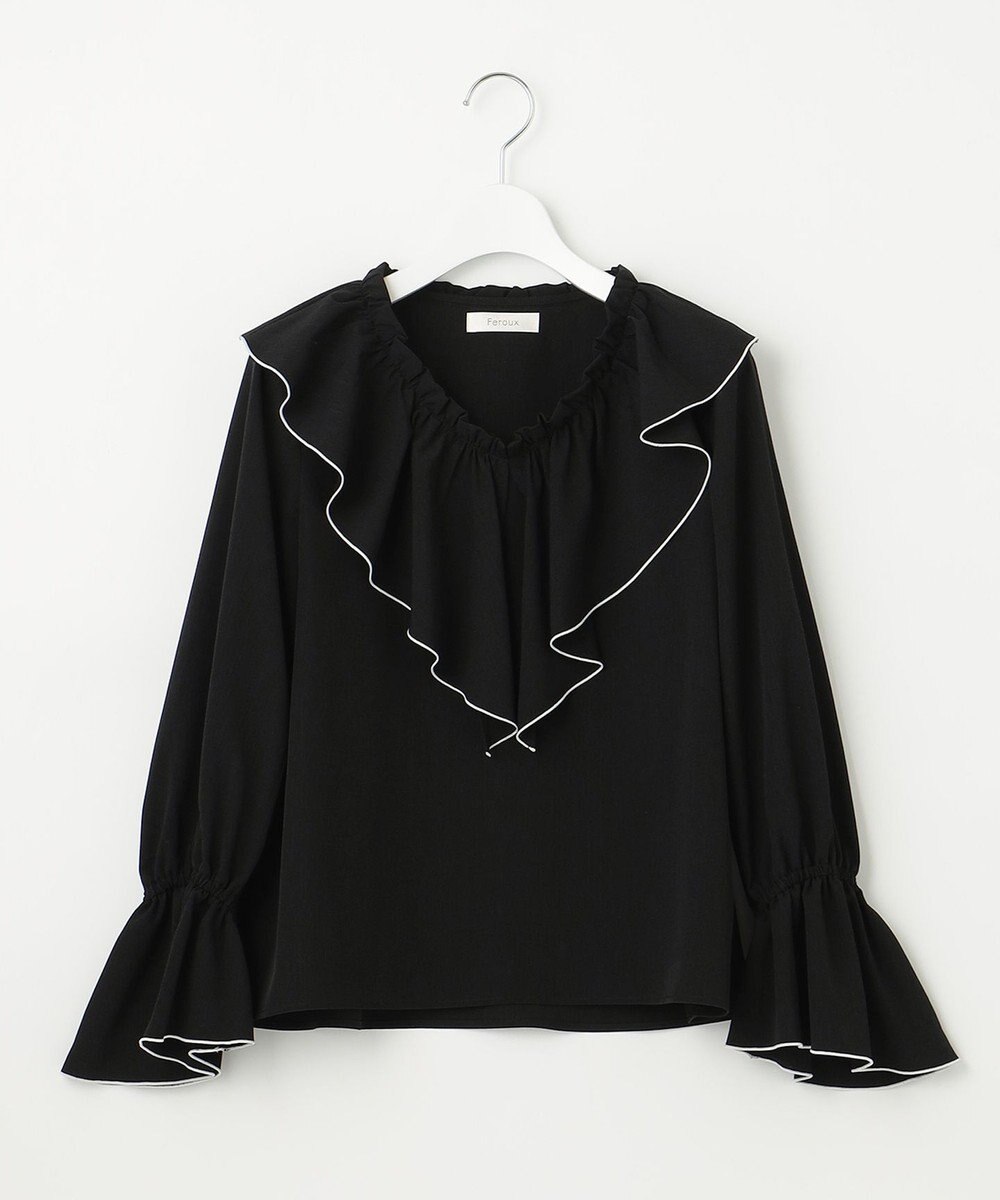 Feroux メローラッフル ブラウス 