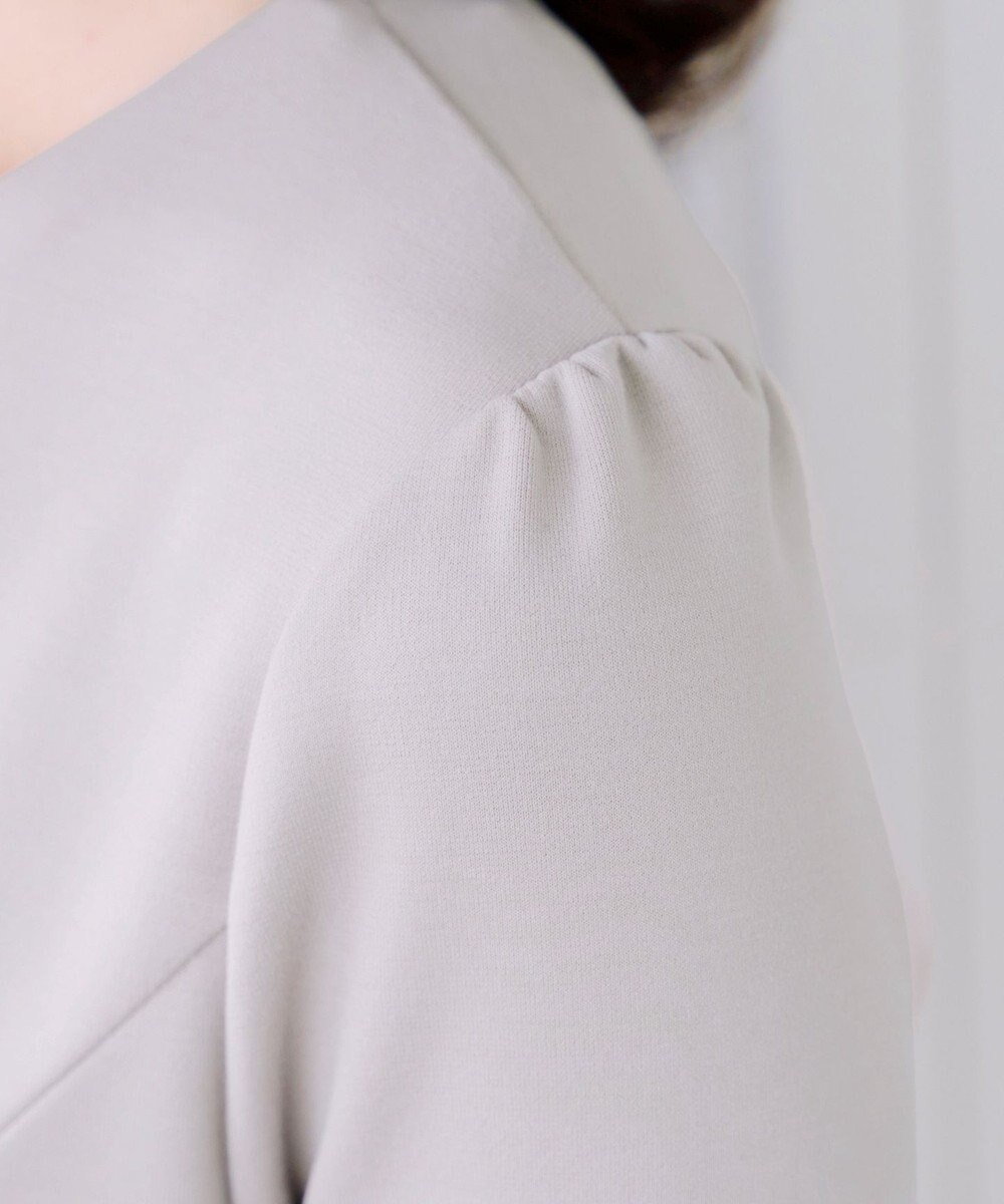 Tiaclasse 【UVカット・吸水速乾】 “きれい見え” カットソータックフレアワンピース 