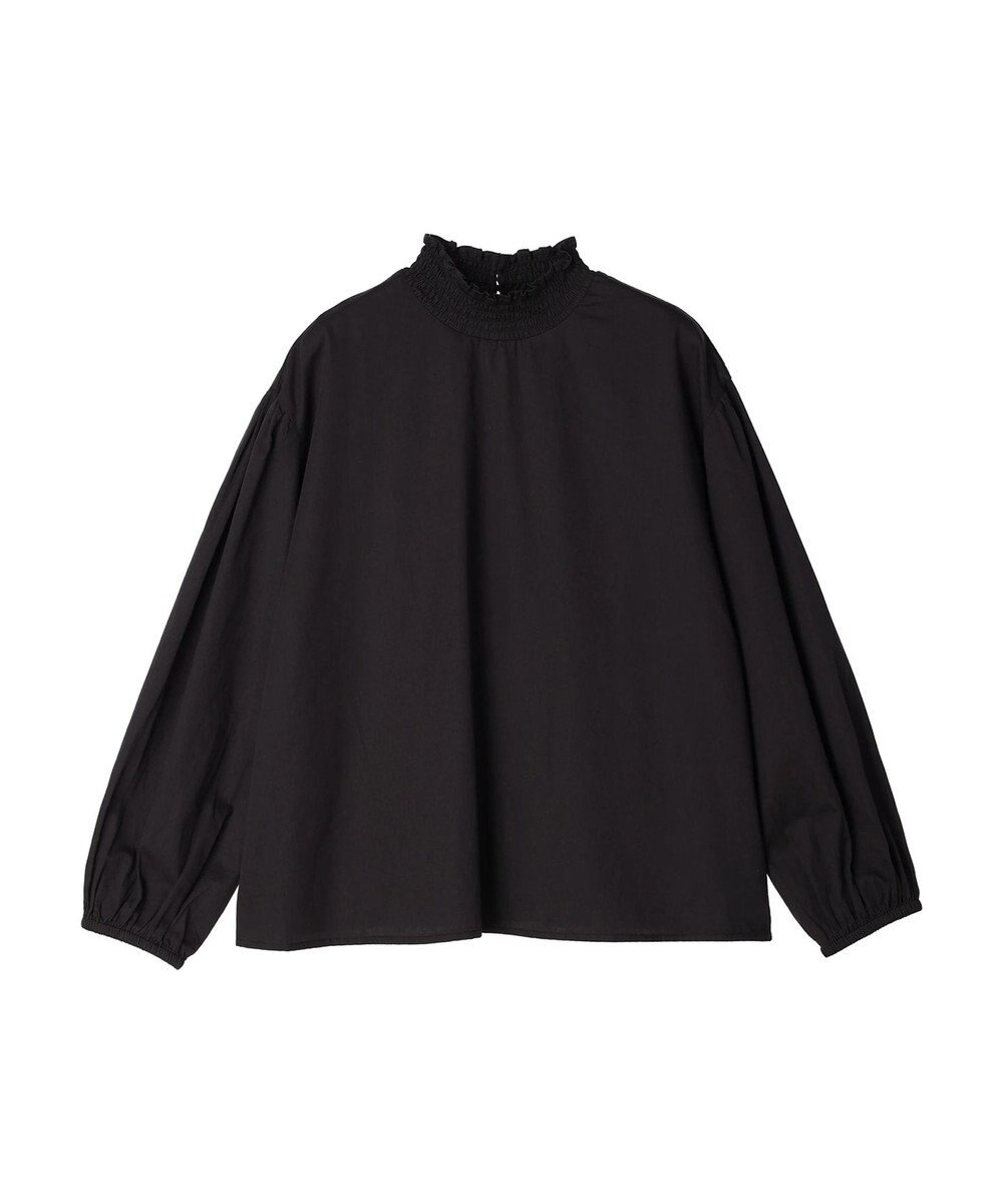 CRAFT STANDARD BOUTIQUE インドコットンシャーリングハイネックブラウス 