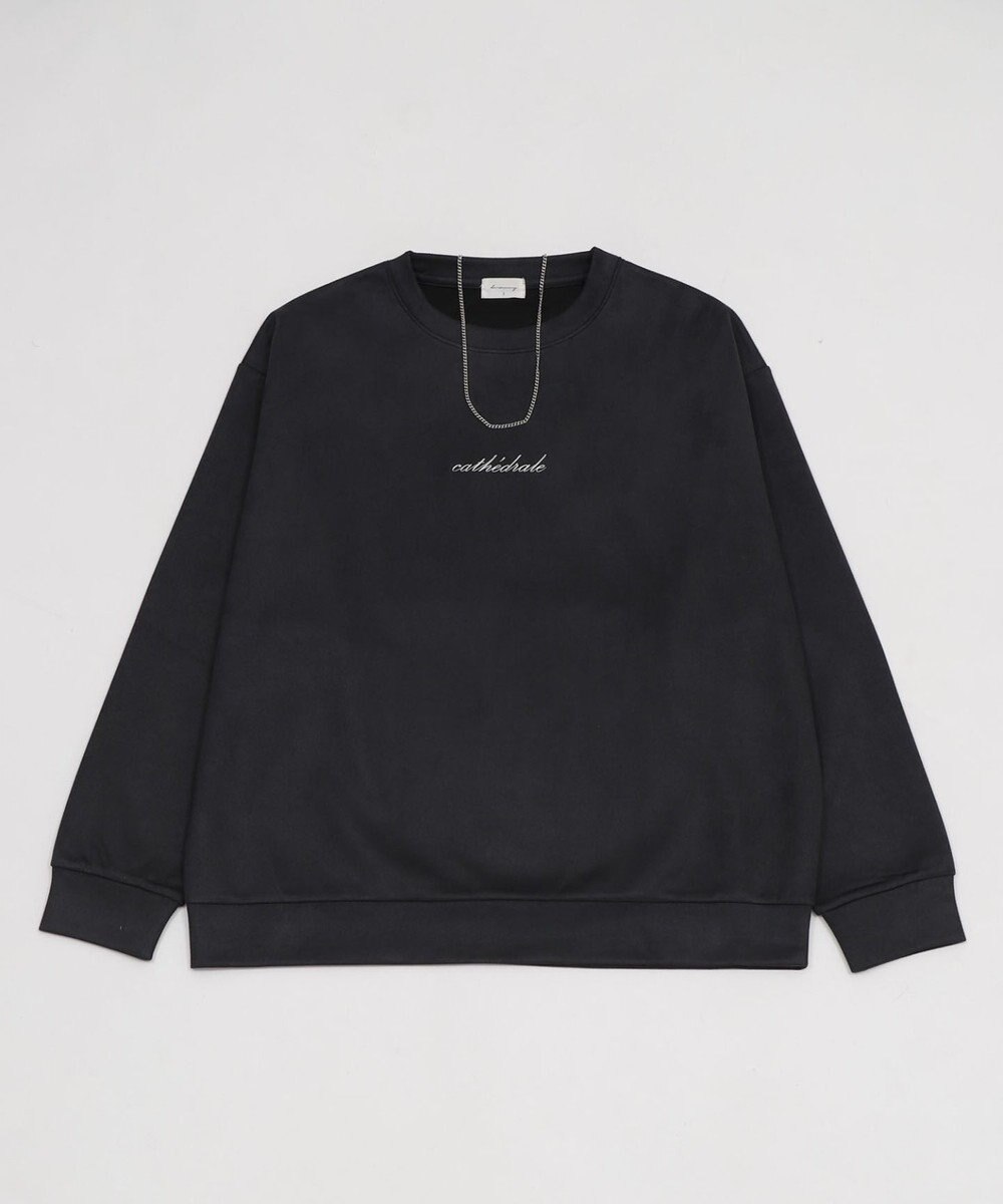 WEGO 【ユニセックス着用ITEM/2点SET/MLサイズ展開】アクセ付きフェイクスウェードプルオーバー 