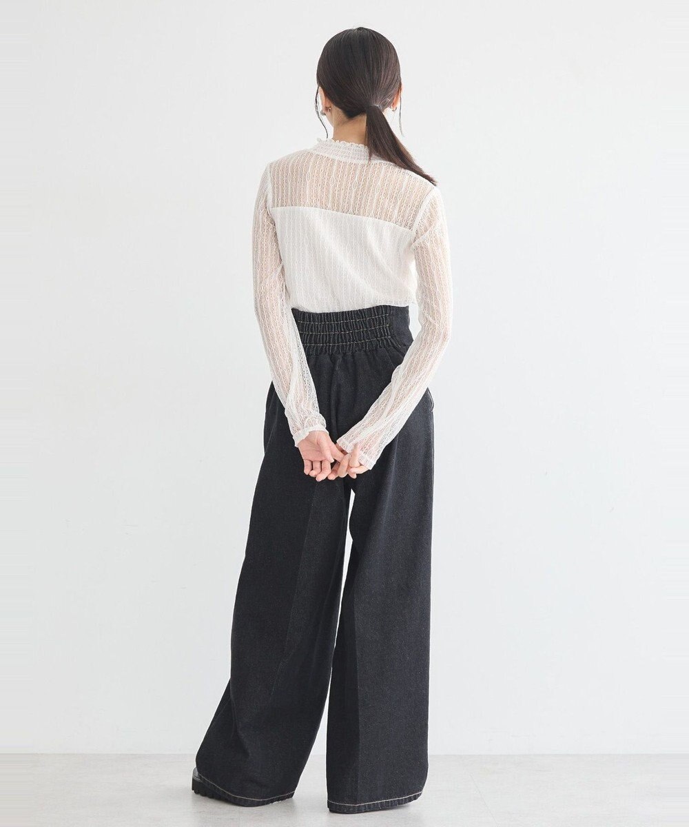 earth music&ecology レースドッキングプルオーバー 